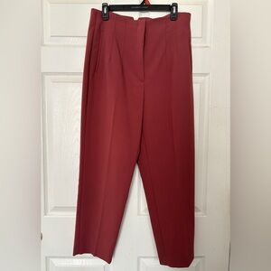 Zara Deep Red Women's Trousers